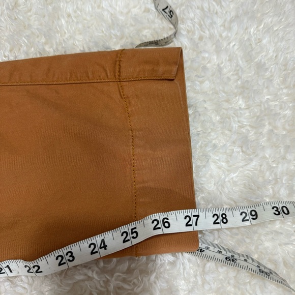 CABI #6045 Paper Bag Cargo Pants Burnt Orange Belted Straight Leg Women's Sz 10 - Picture 7 of 11